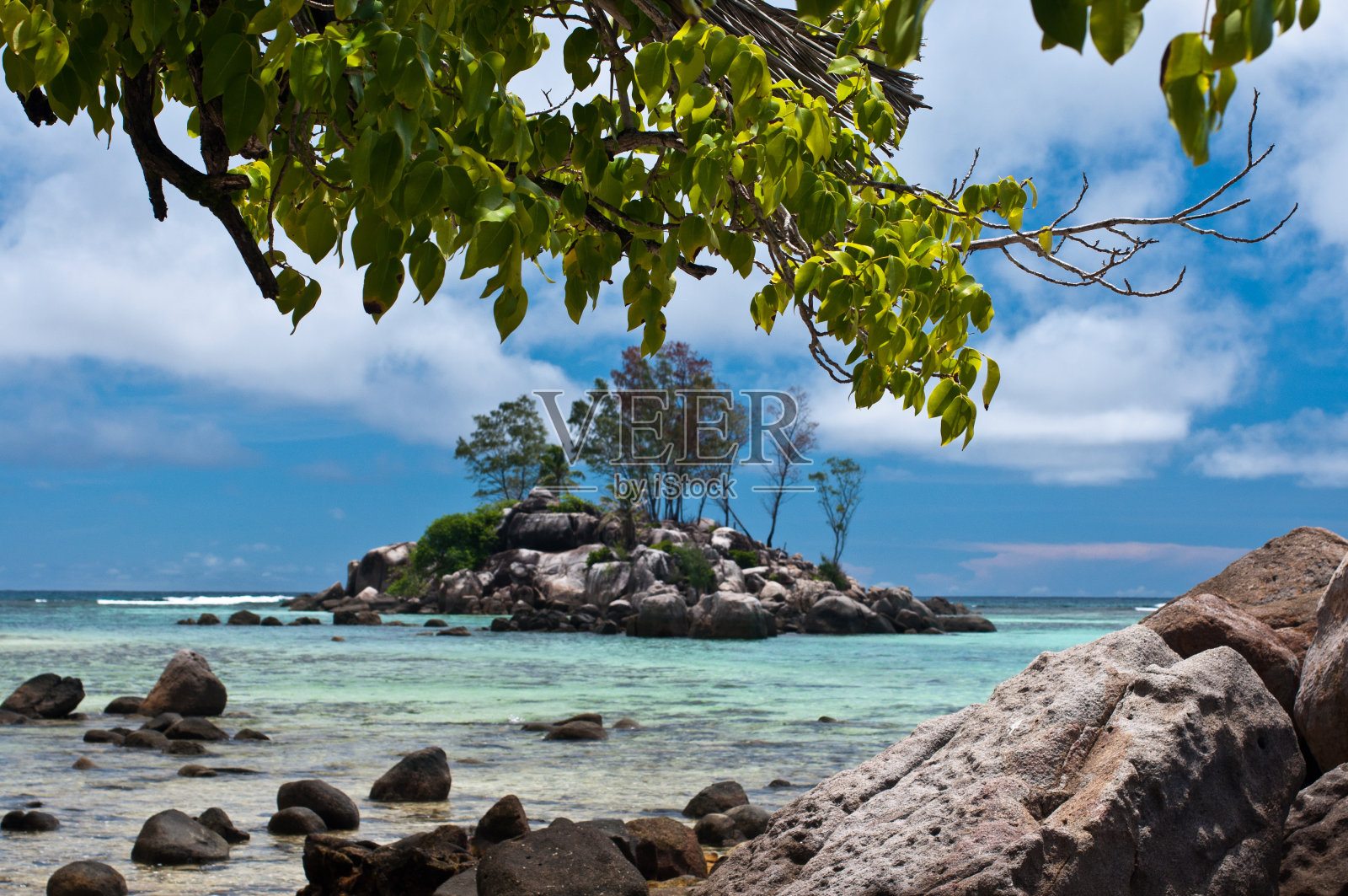 塞舌尔皇家湾海滩风光照片摄影图片