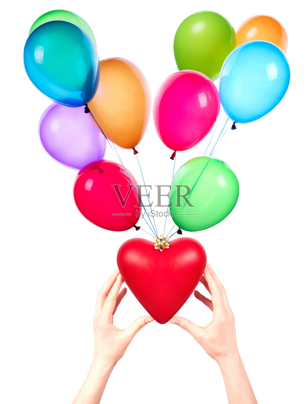 健康保险或爱情概念照片摄影图片