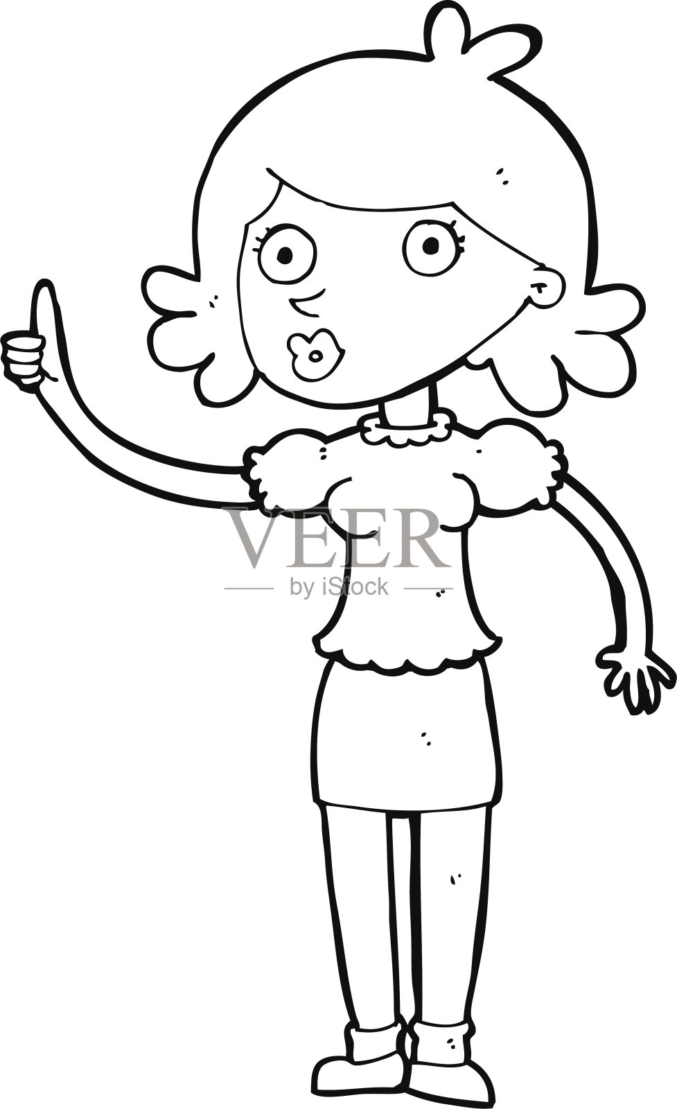 有创意的卡通女人设计元素图片