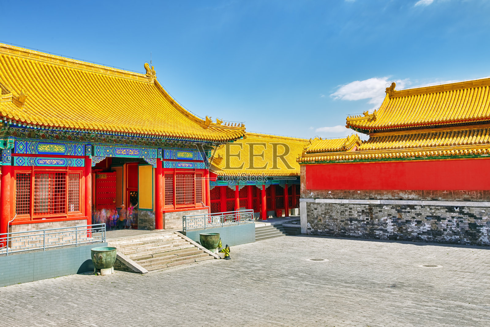 紫禁城境内的宫殿。北京。照片摄影图片