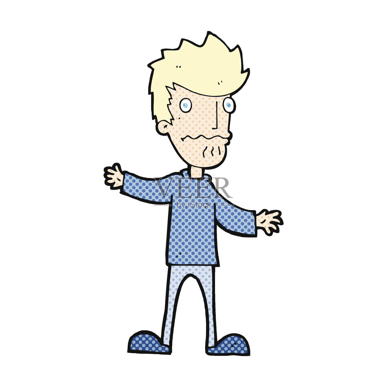 紧张的人设计元素图片