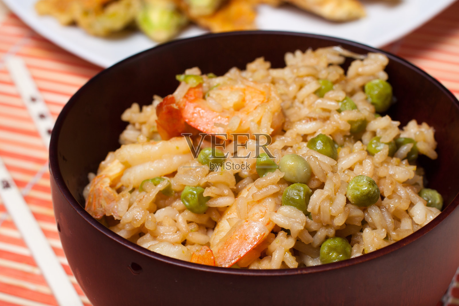 中国菜虾饭照片摄影图片