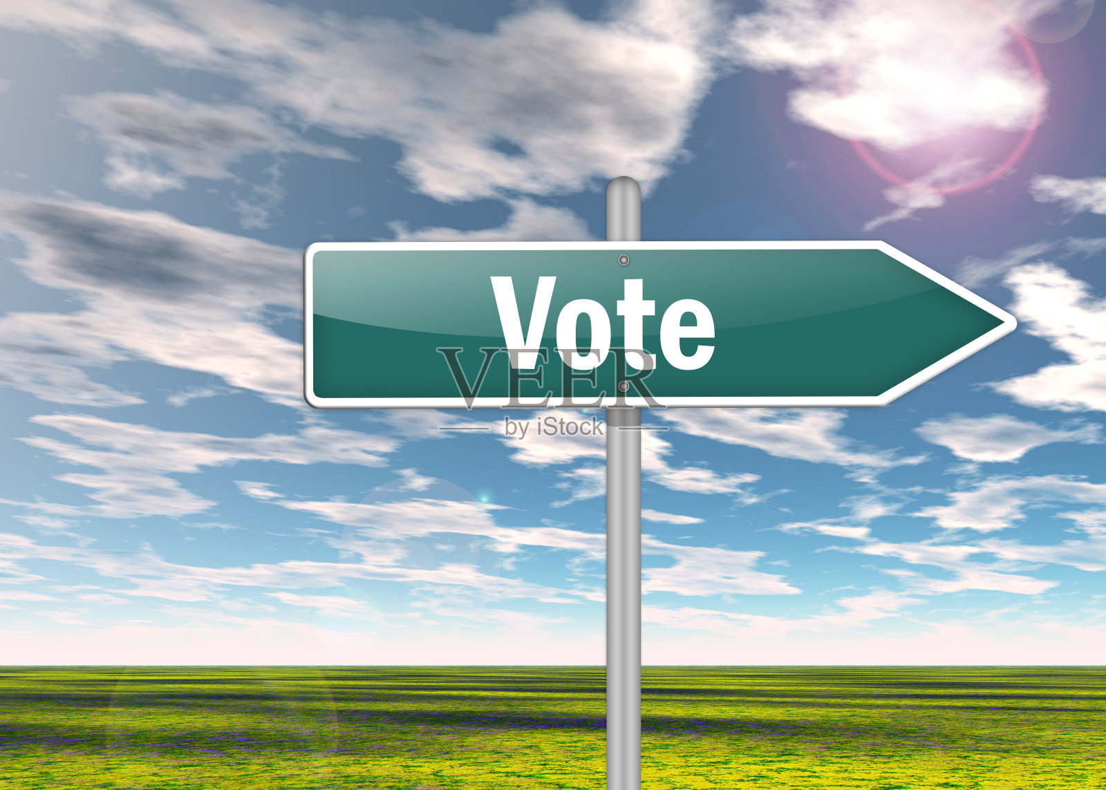 路标“投票”照片摄影图片