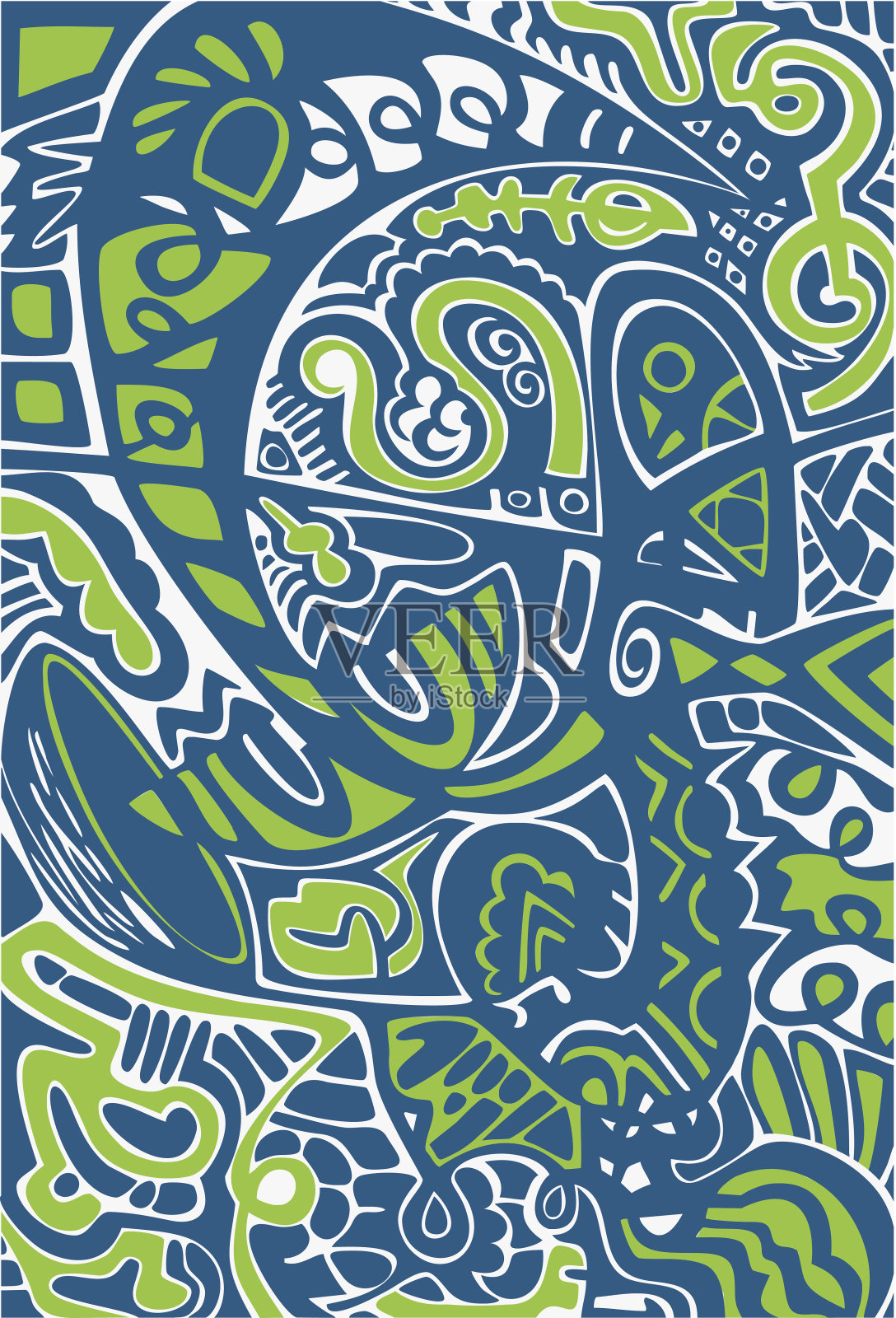 矢量抽象设计插画，装饰用原装或插画图片素材