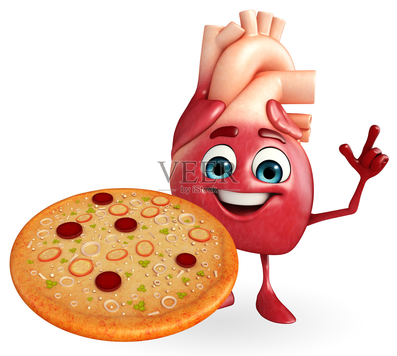 披萨的心形特征照片摄影图片