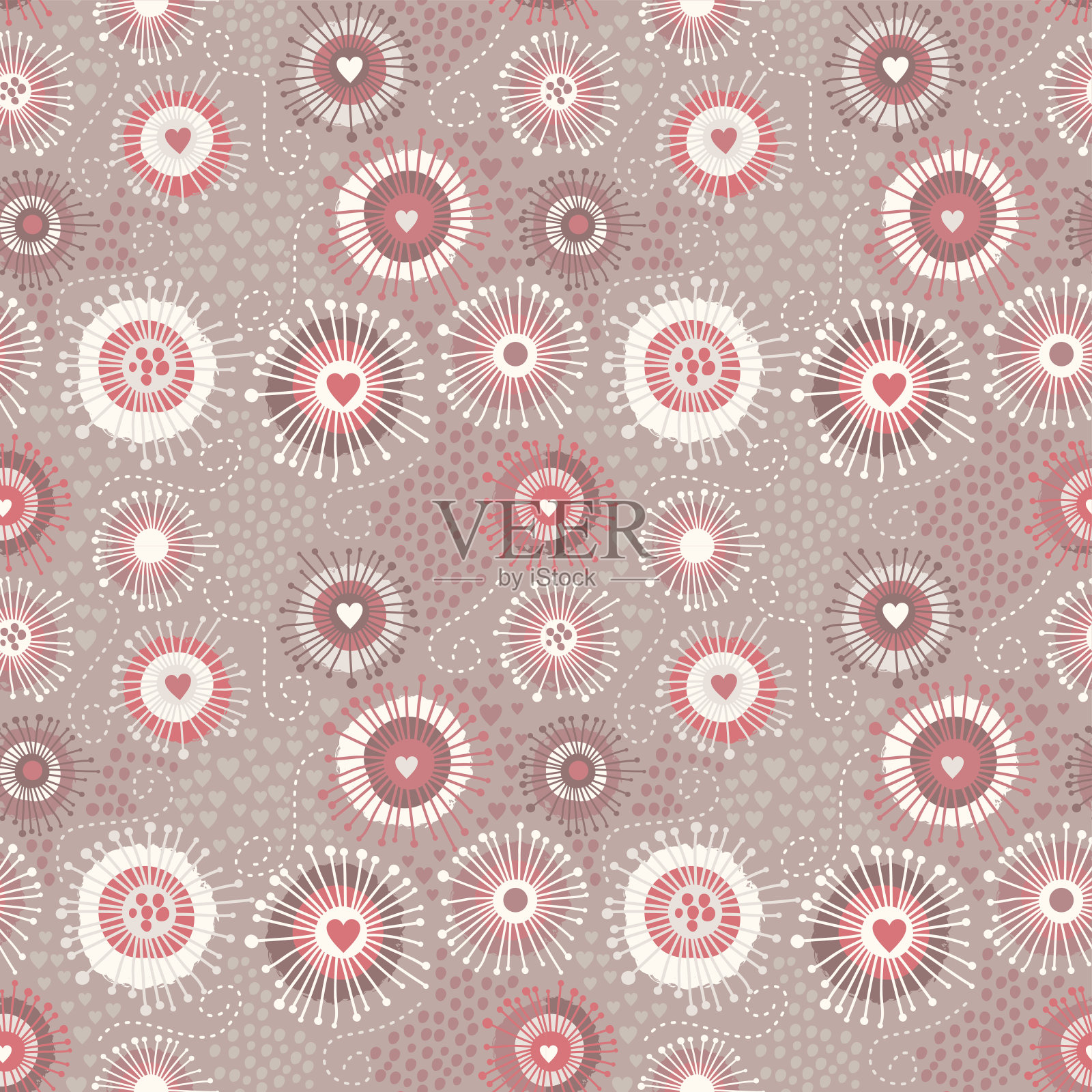 迷幻抽象的无缝质感插画图片素材