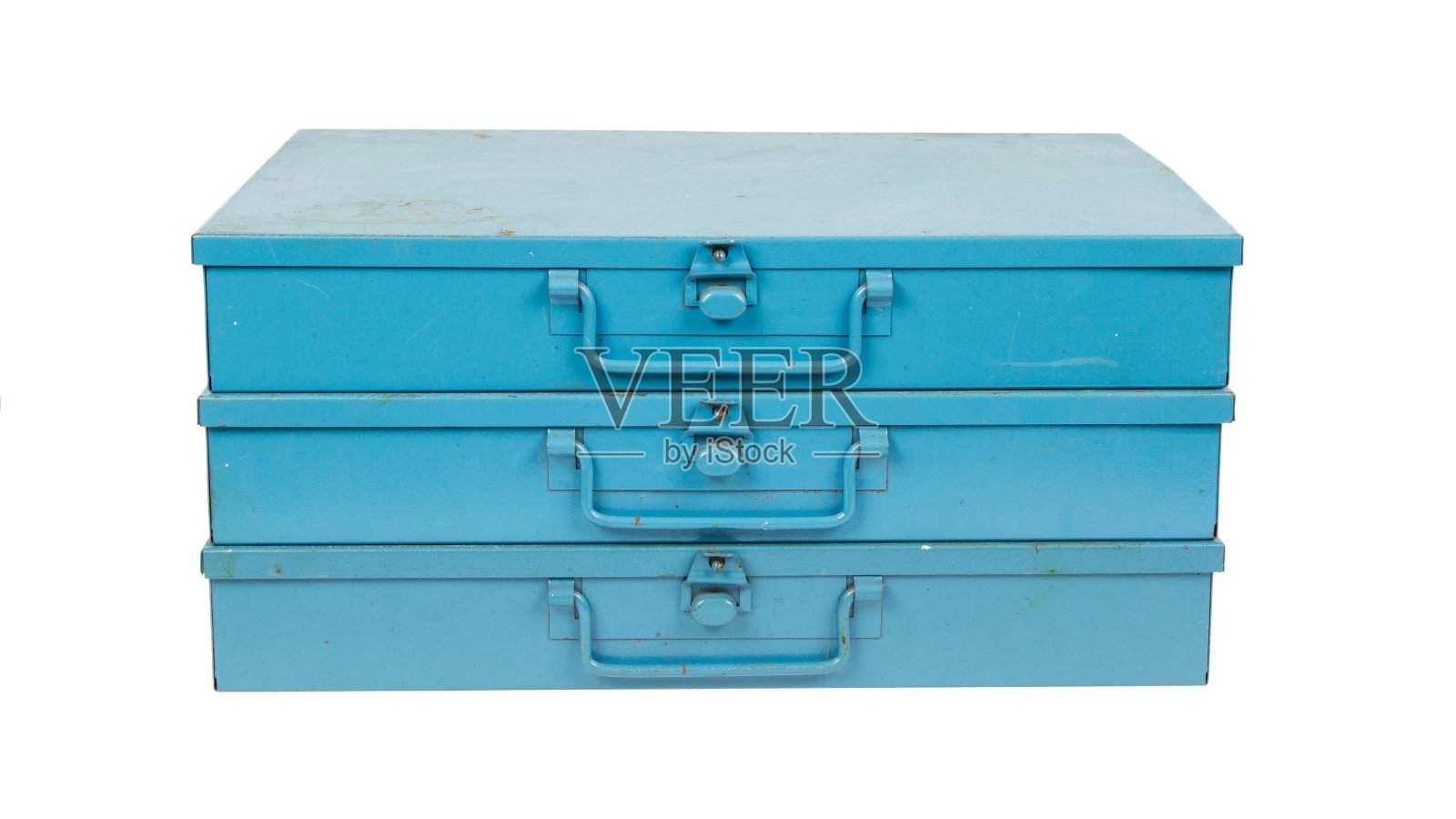 旧金属箱隔离照片摄影图片