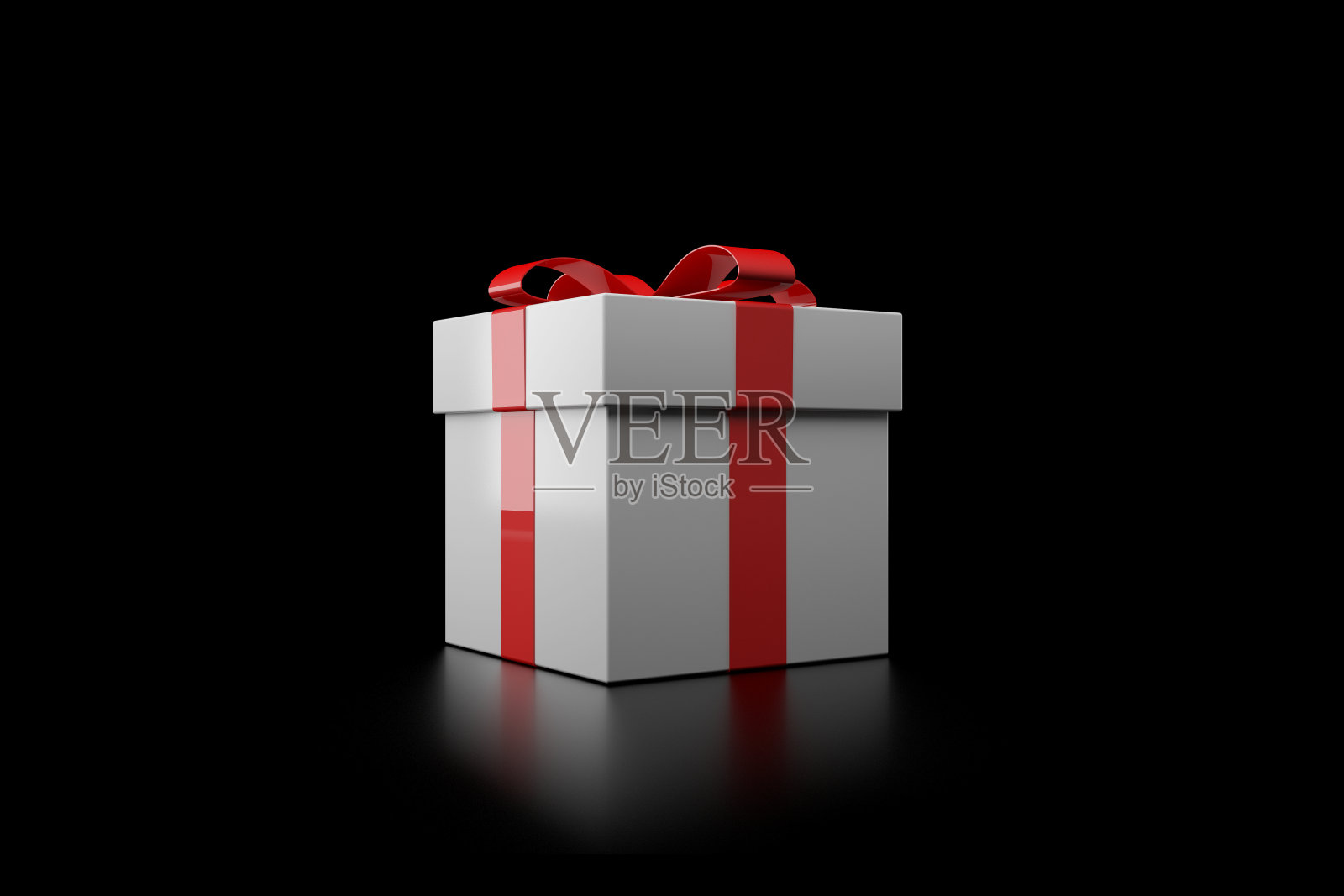 红丝带礼盒照片摄影图片