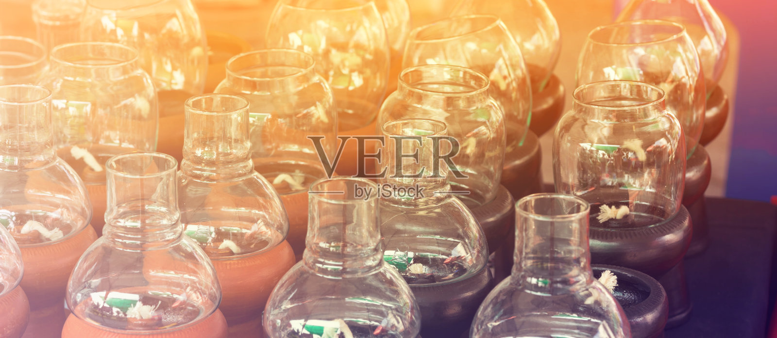 过滤器上的蜡烛照片摄影图片