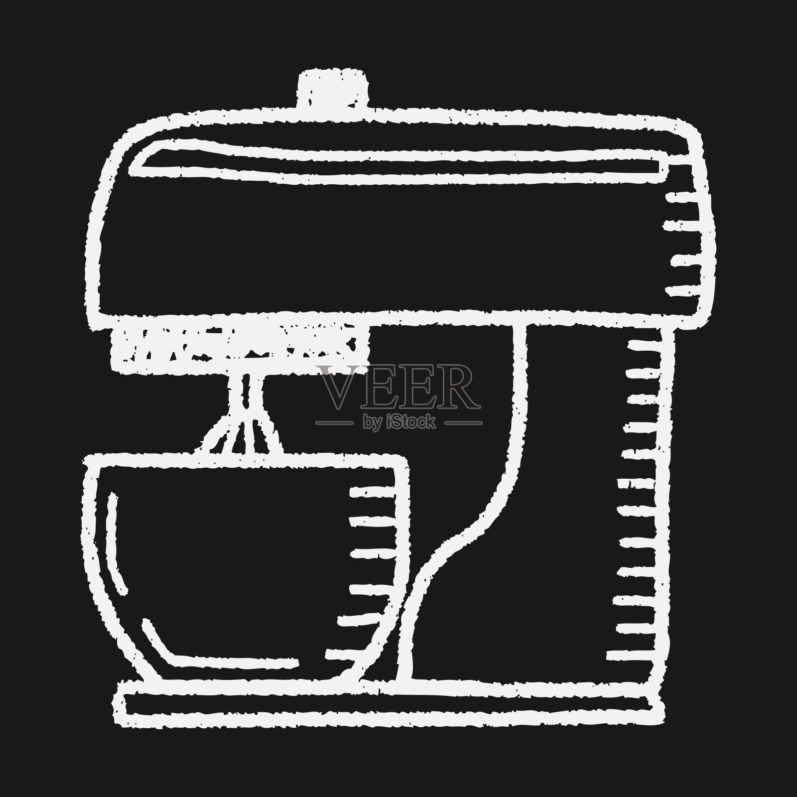 涂鸦混合器插画图片素材