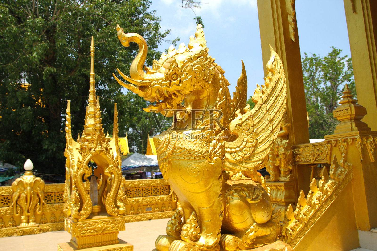 泰国传说中的动物雕像照片摄影图片