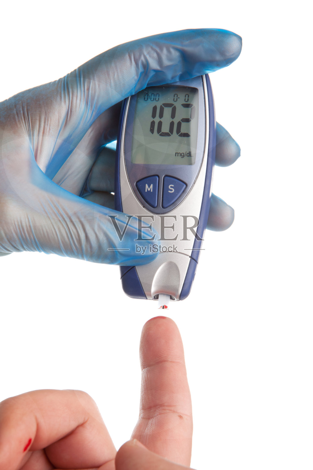 糖尿病血液测试照片摄影图片