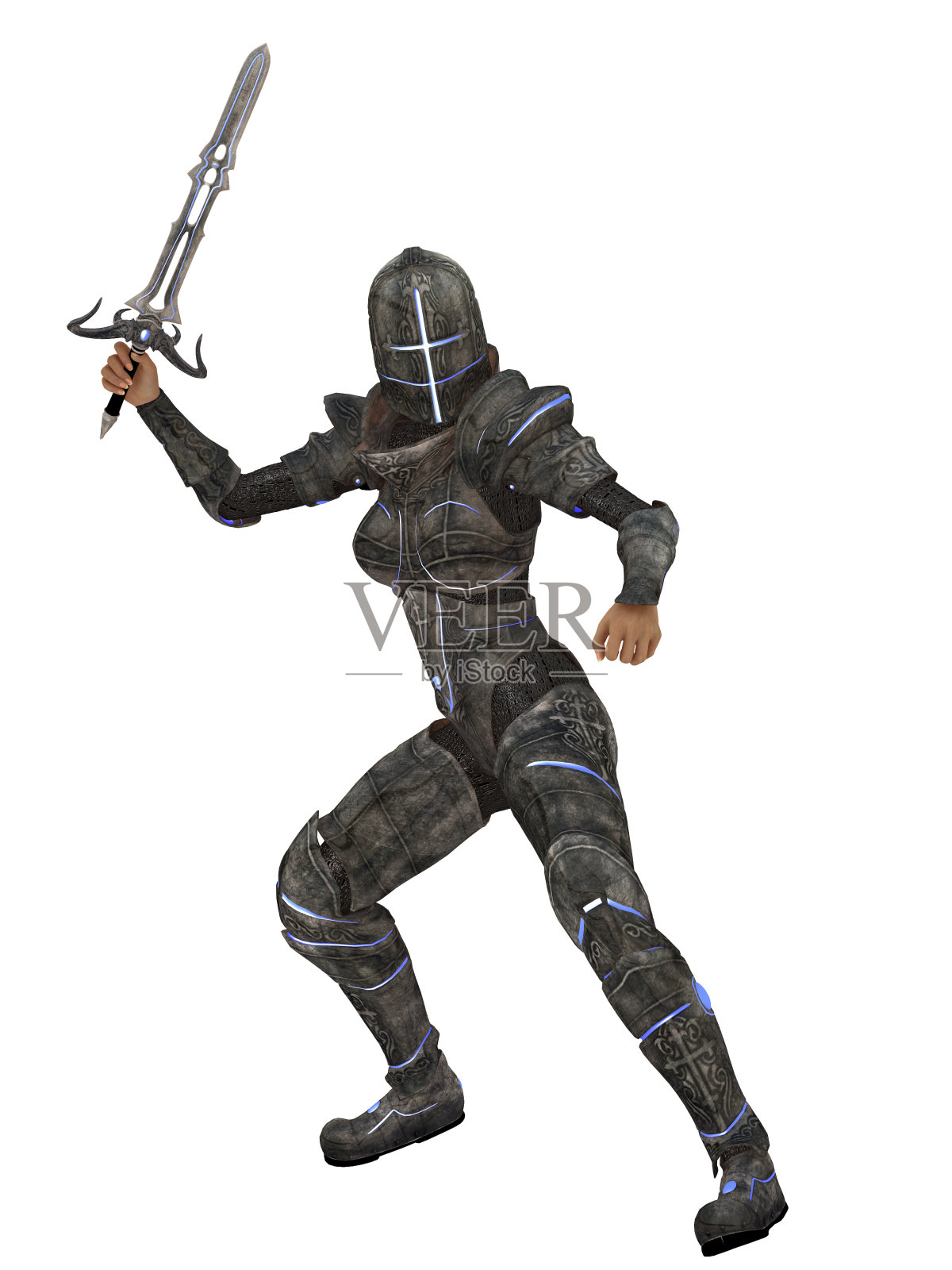 神奇的女骑士照片摄影图片