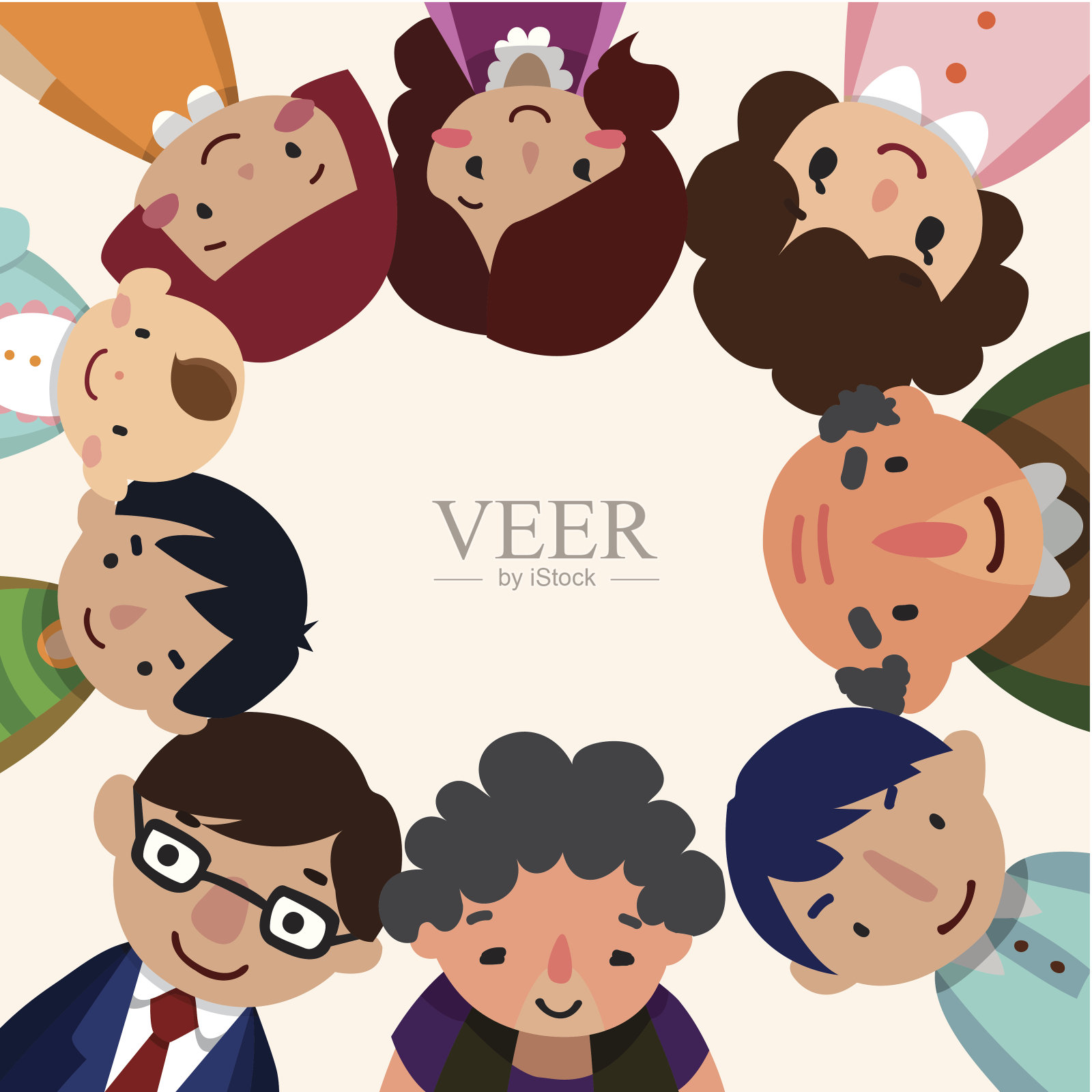 家庭卡插画图片素材