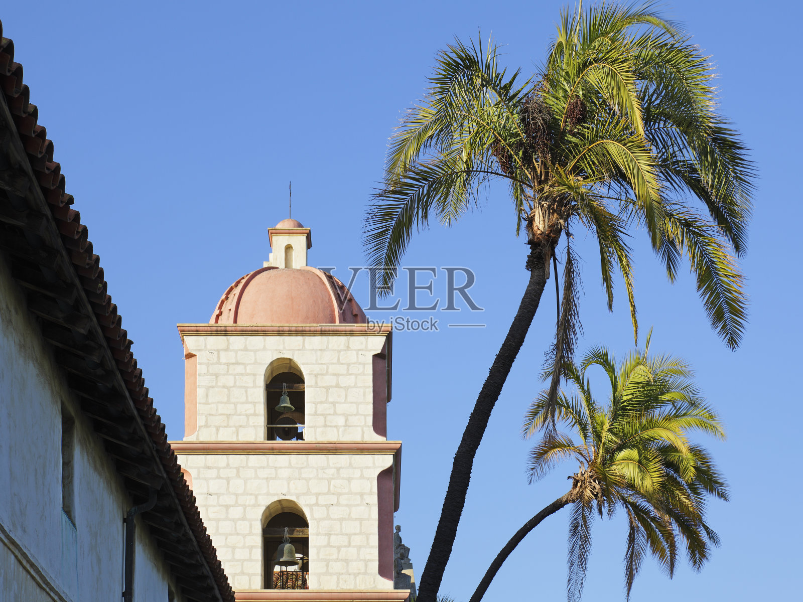 圣巴巴拉教堂钟楼照片摄影图片