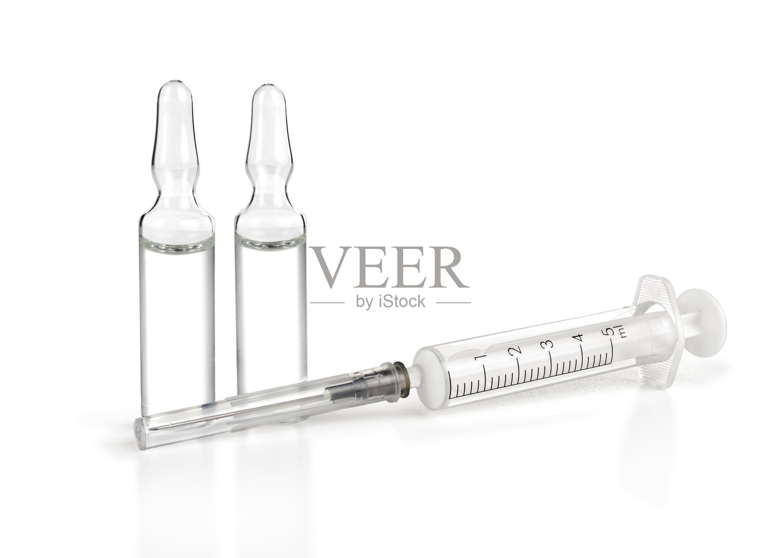 注射器和安瓿照片摄影图片