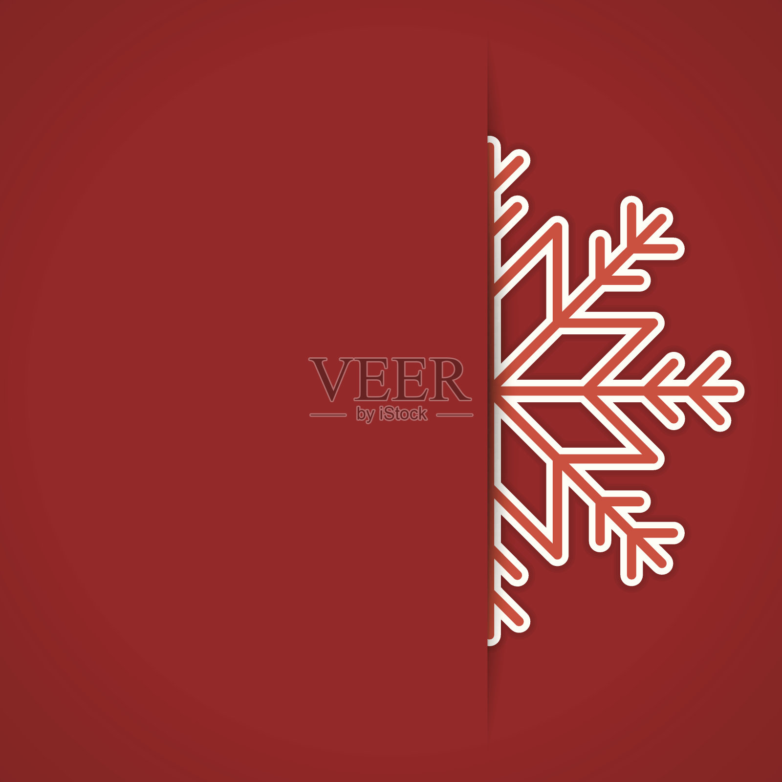 圣诞贺卡和雪花装饰背景插画图片素材