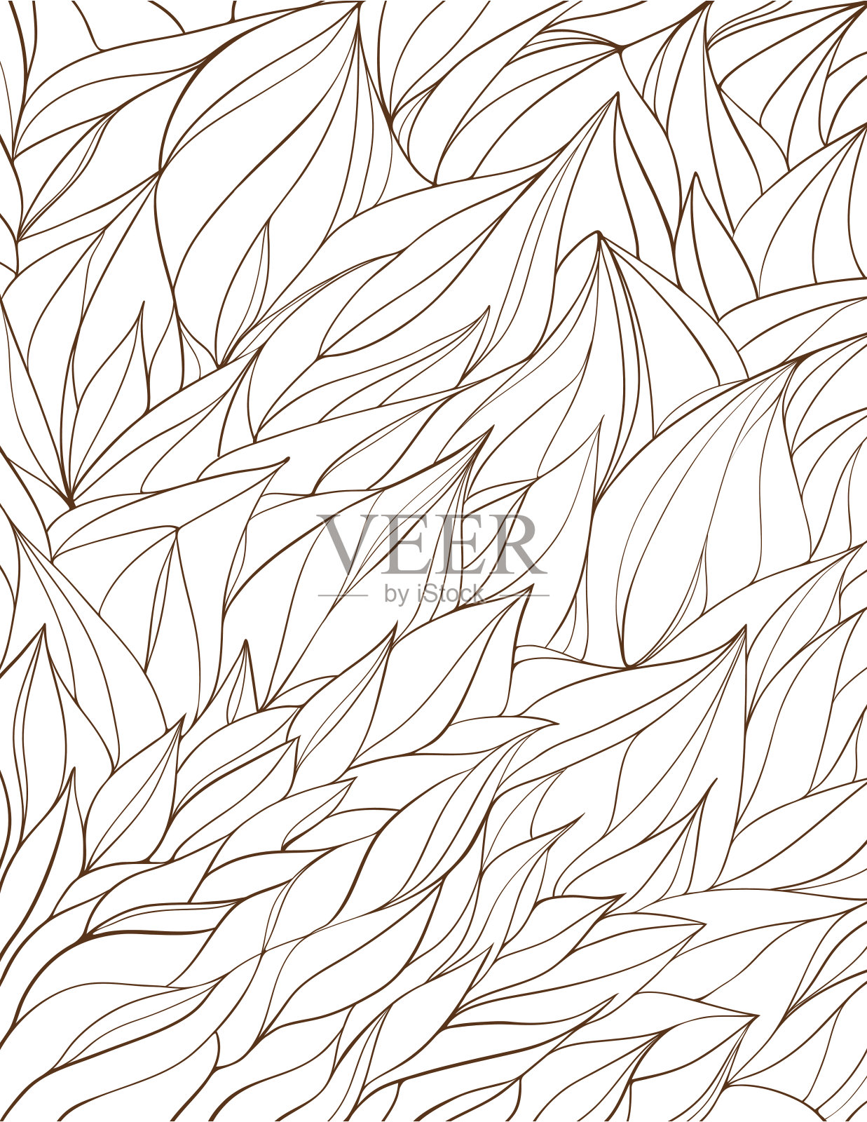 流体装饰植物背景插画图片素材