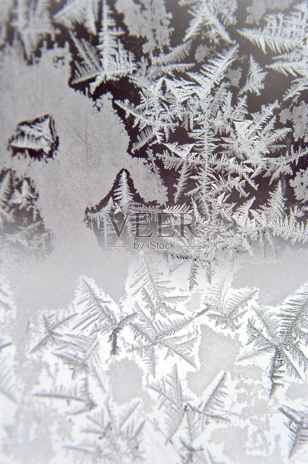 冬天在窗玻璃上。照片摄影图片