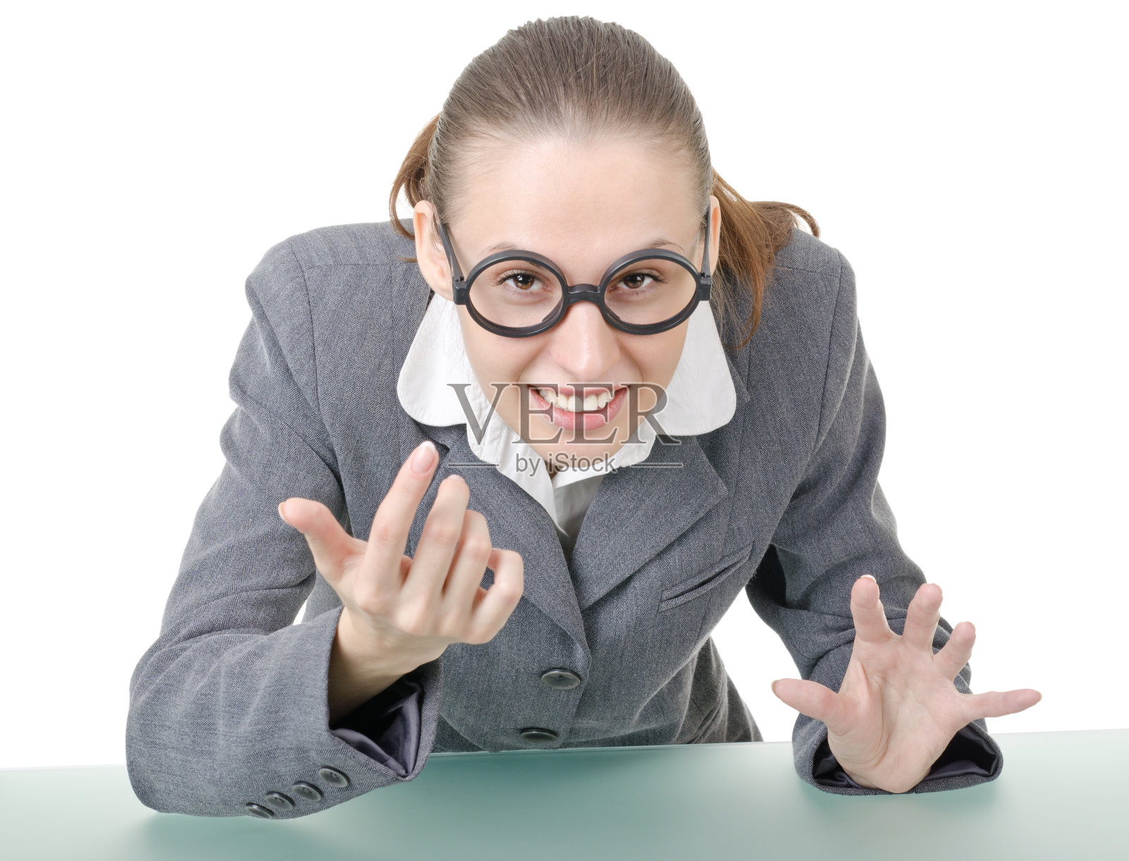 经理小姐要去扮小丑了照片摄影图片