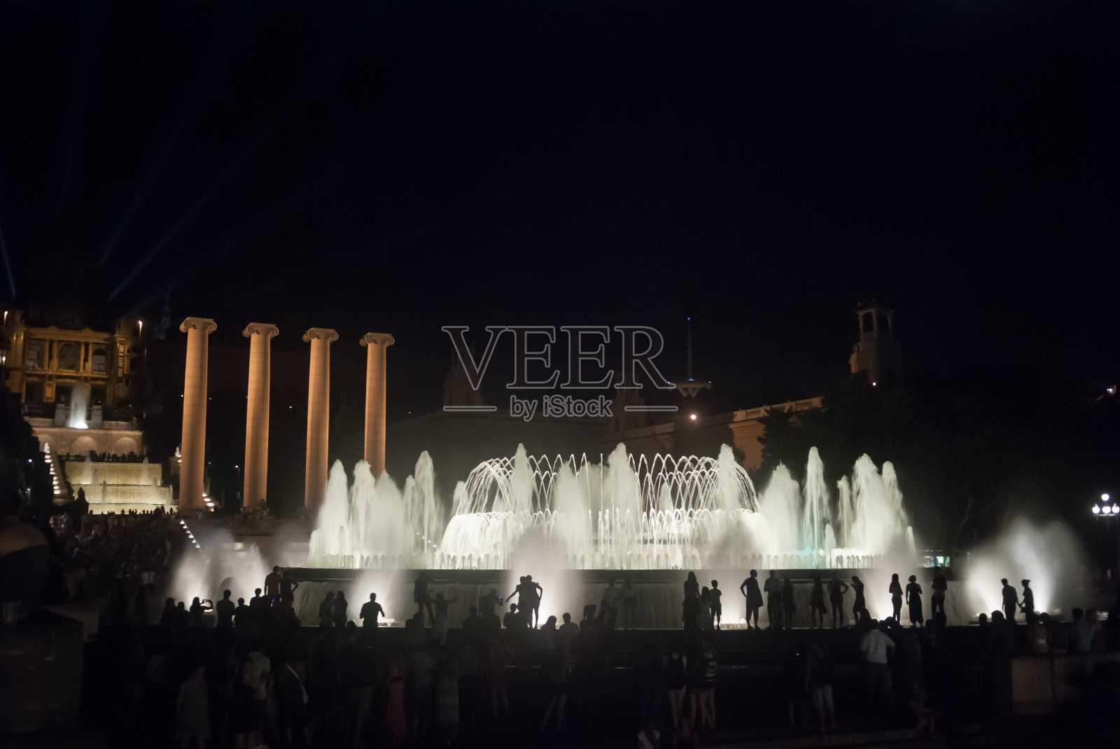 魔法喷泉Montjuс照片摄影图片