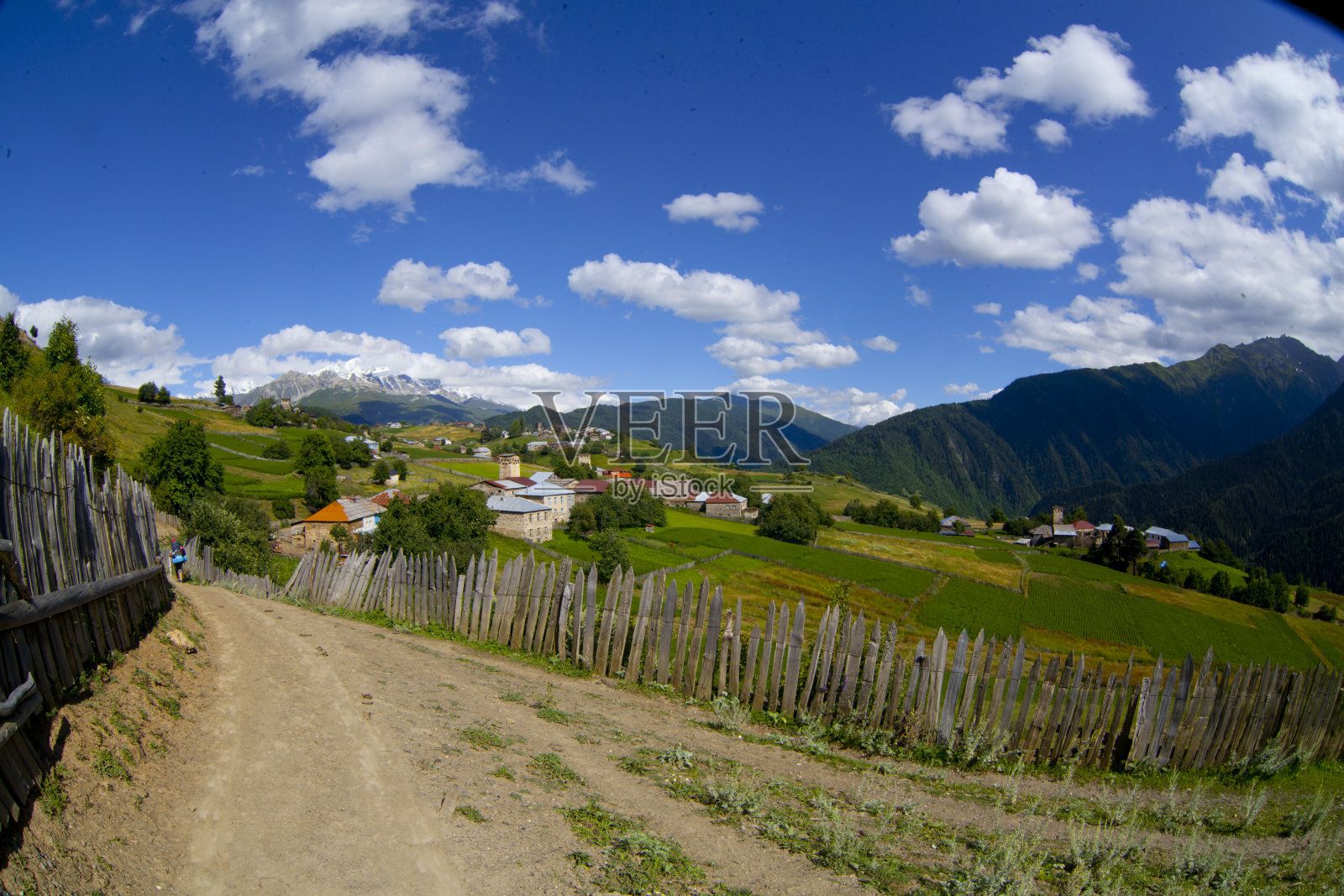 村Svanetia照片摄影图片