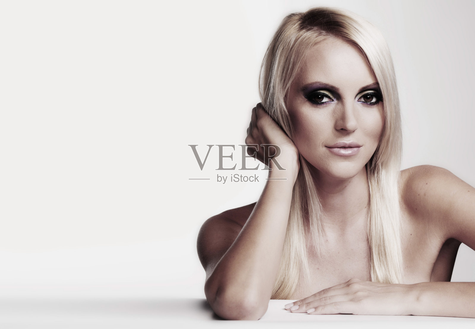 时尚女人的肖像照片摄影图片