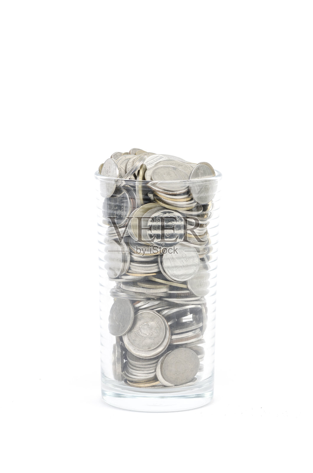 白底硬币照片摄影图片