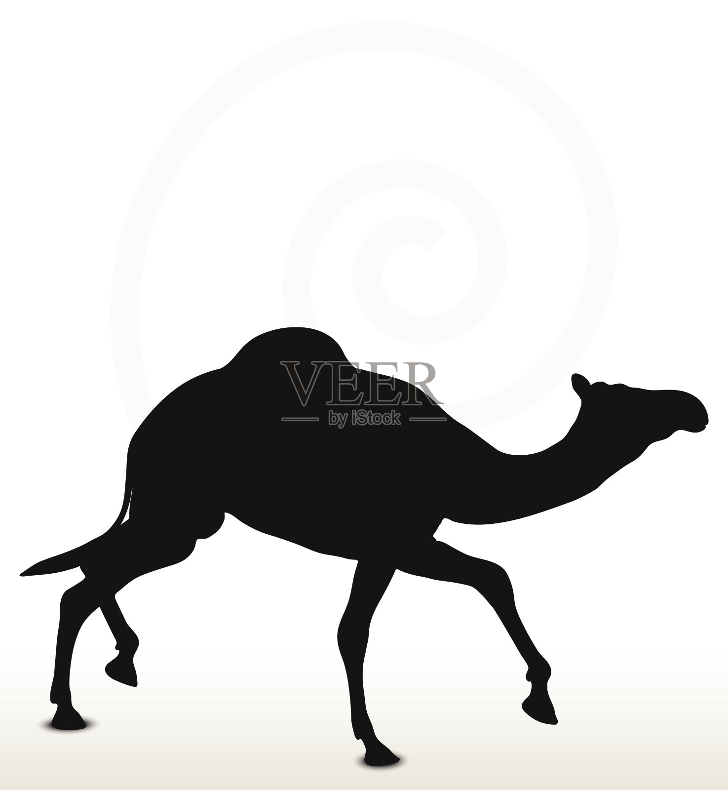 骆驼在小跑姿势设计元素图片