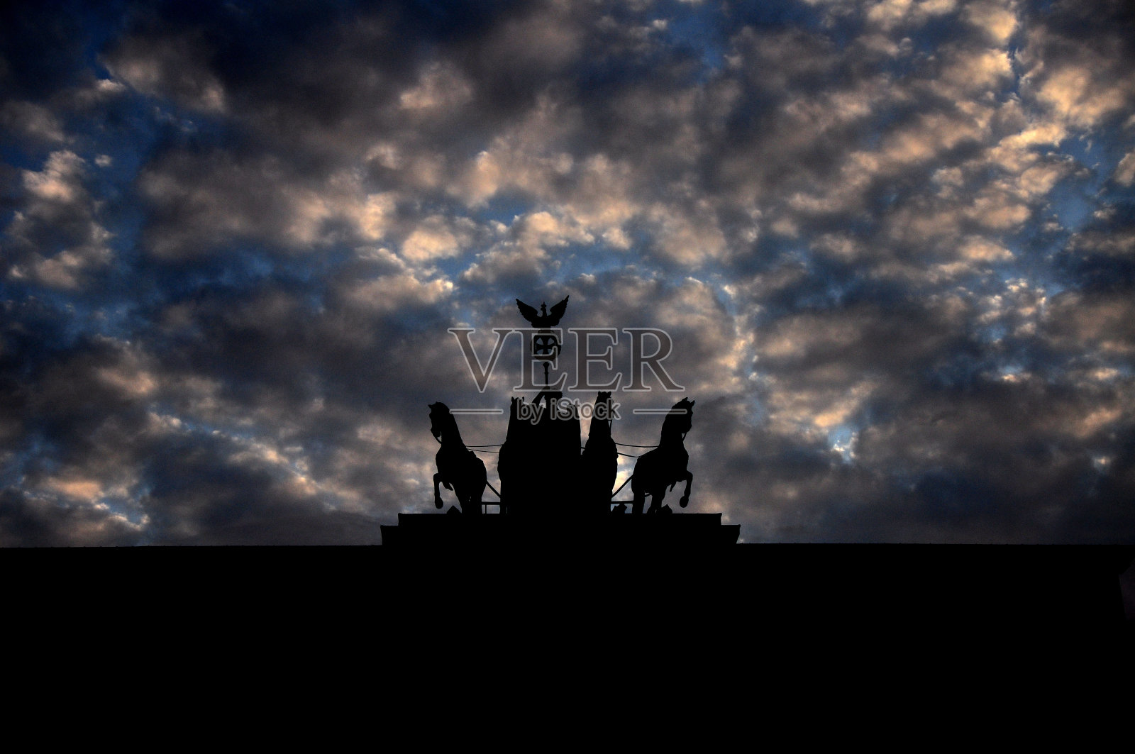 勃兰登堡黄昏照片摄影图片