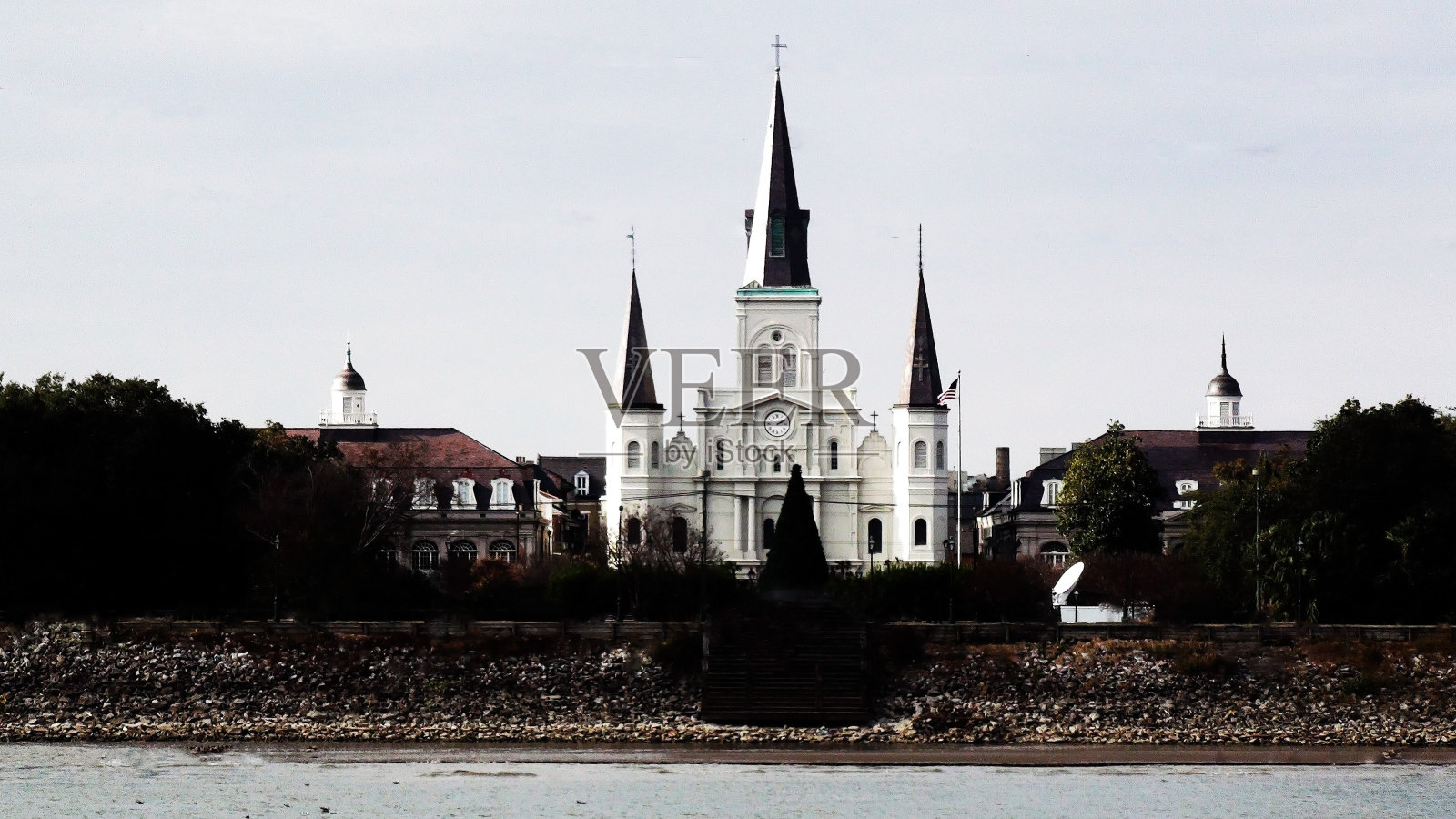 圣路易斯大教堂，新奥尔良，照片摄影图片