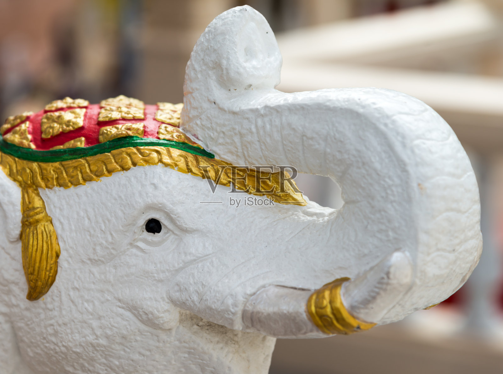 白象雕塑特写照片摄影图片