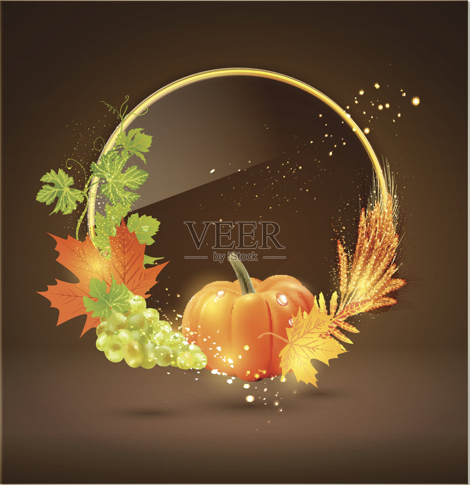 感恩节矢量背景插画图片素材