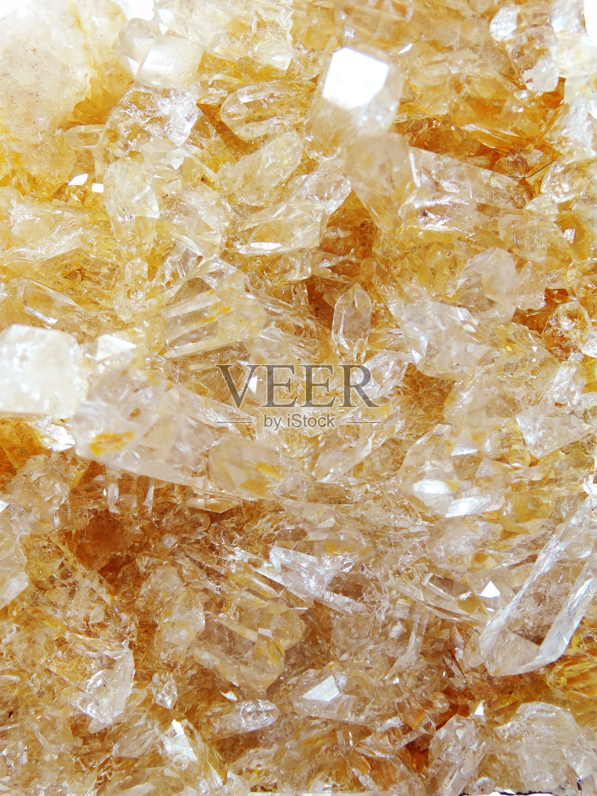 黄水晶晶洞地质晶体照片摄影图片