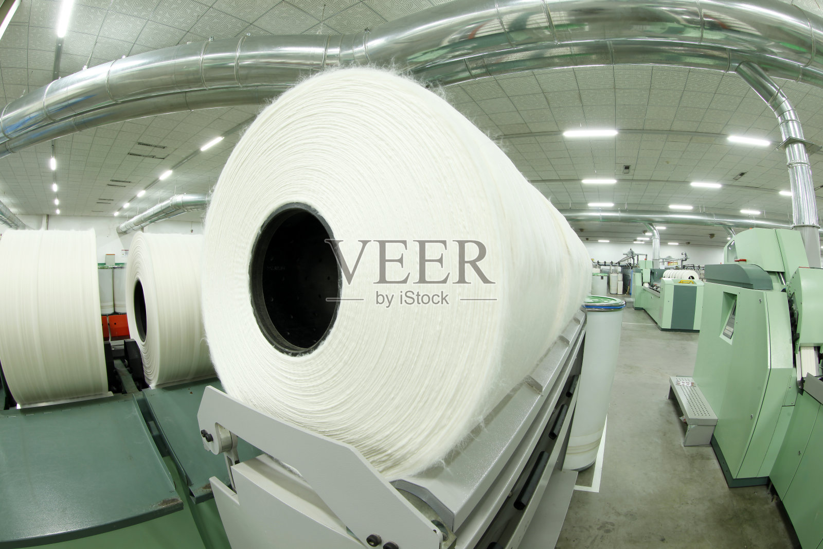 纺纱厂车间照片摄影图片