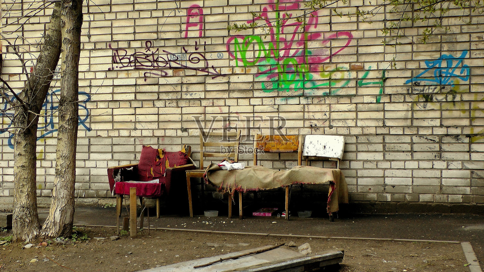 无家可归者收容所照片摄影图片