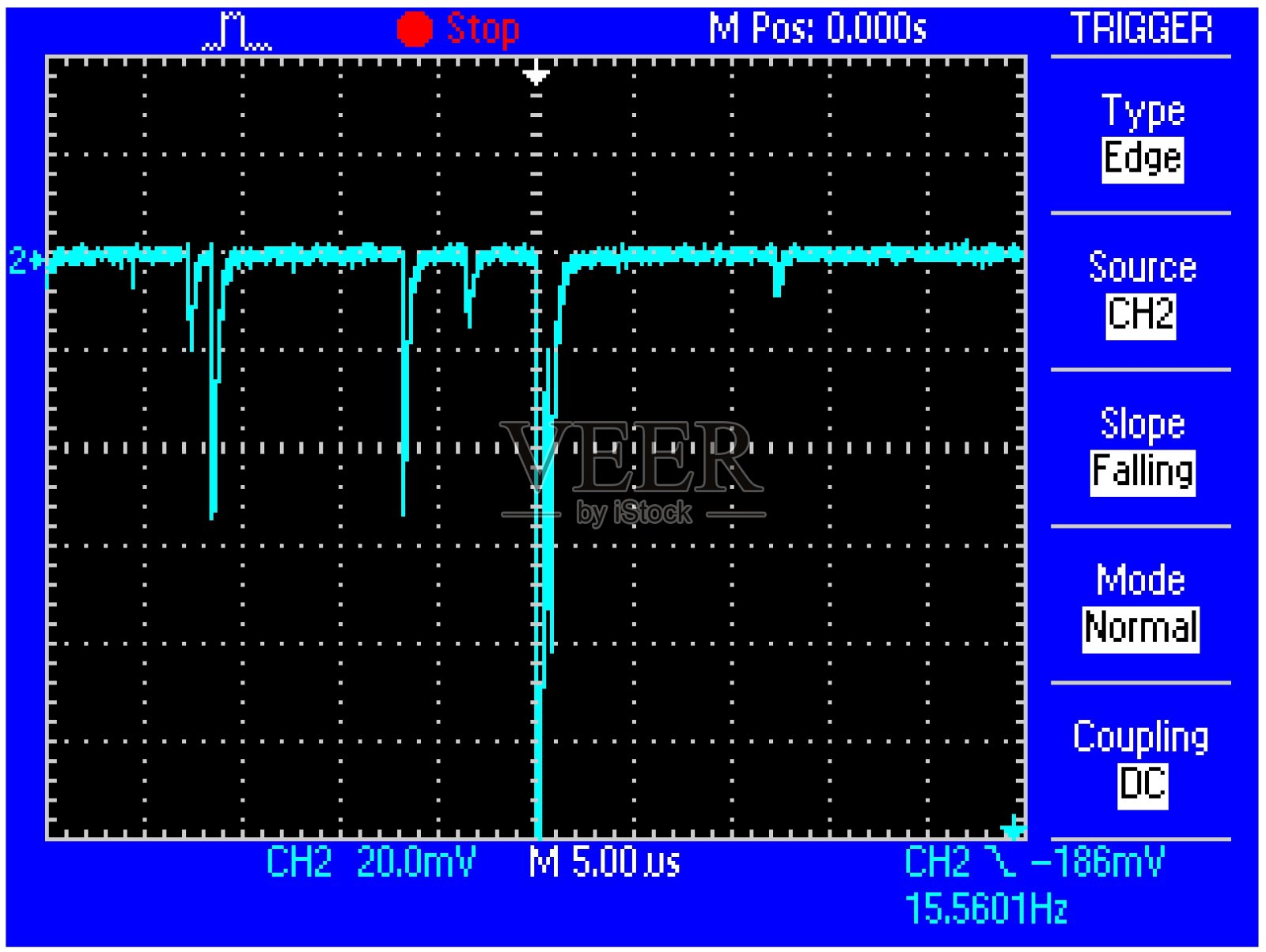 山峰在示波器照片摄影图片