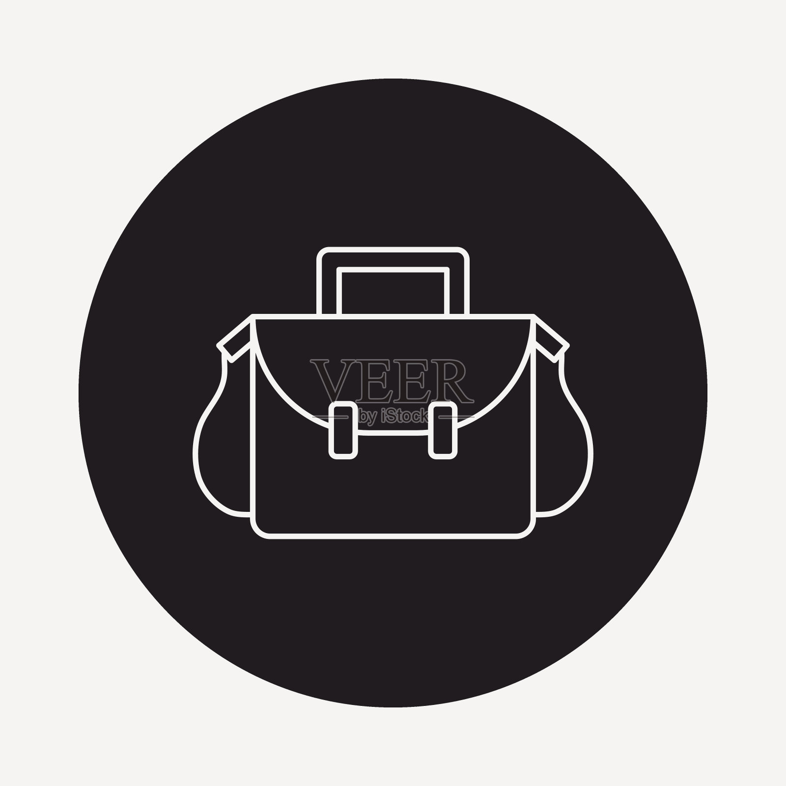 书包线图标插画图片素材