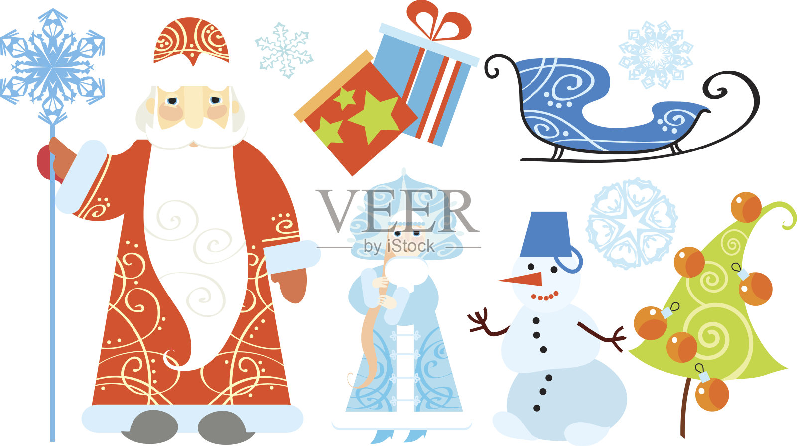 俄罗斯d莫洛兹插画图片素材