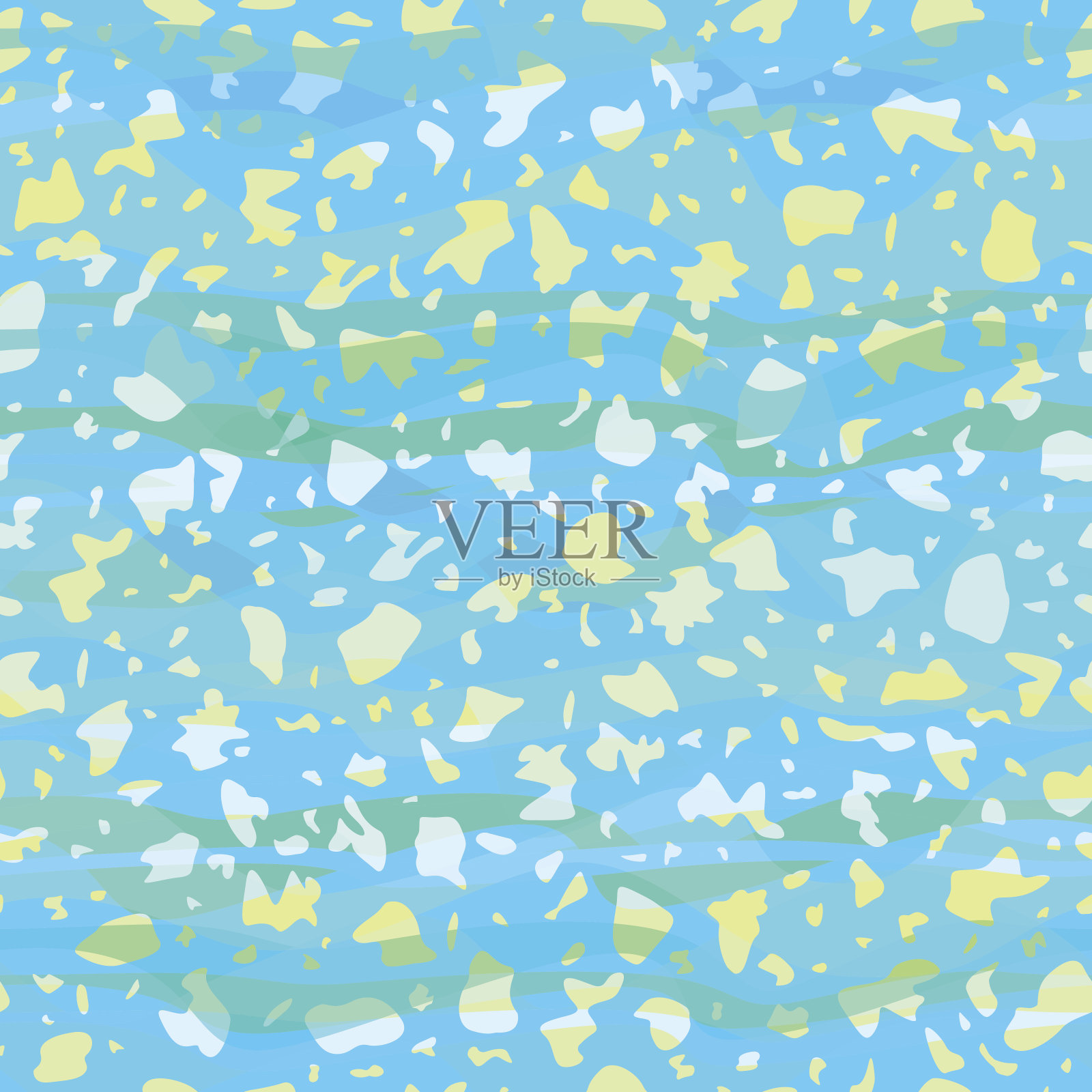 蓝色海水的质地插画图片素材