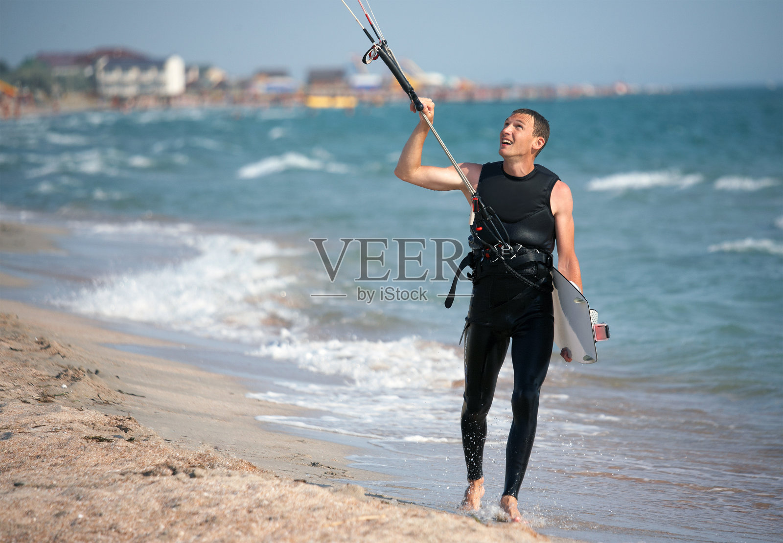 风筝冲浪照片摄影图片