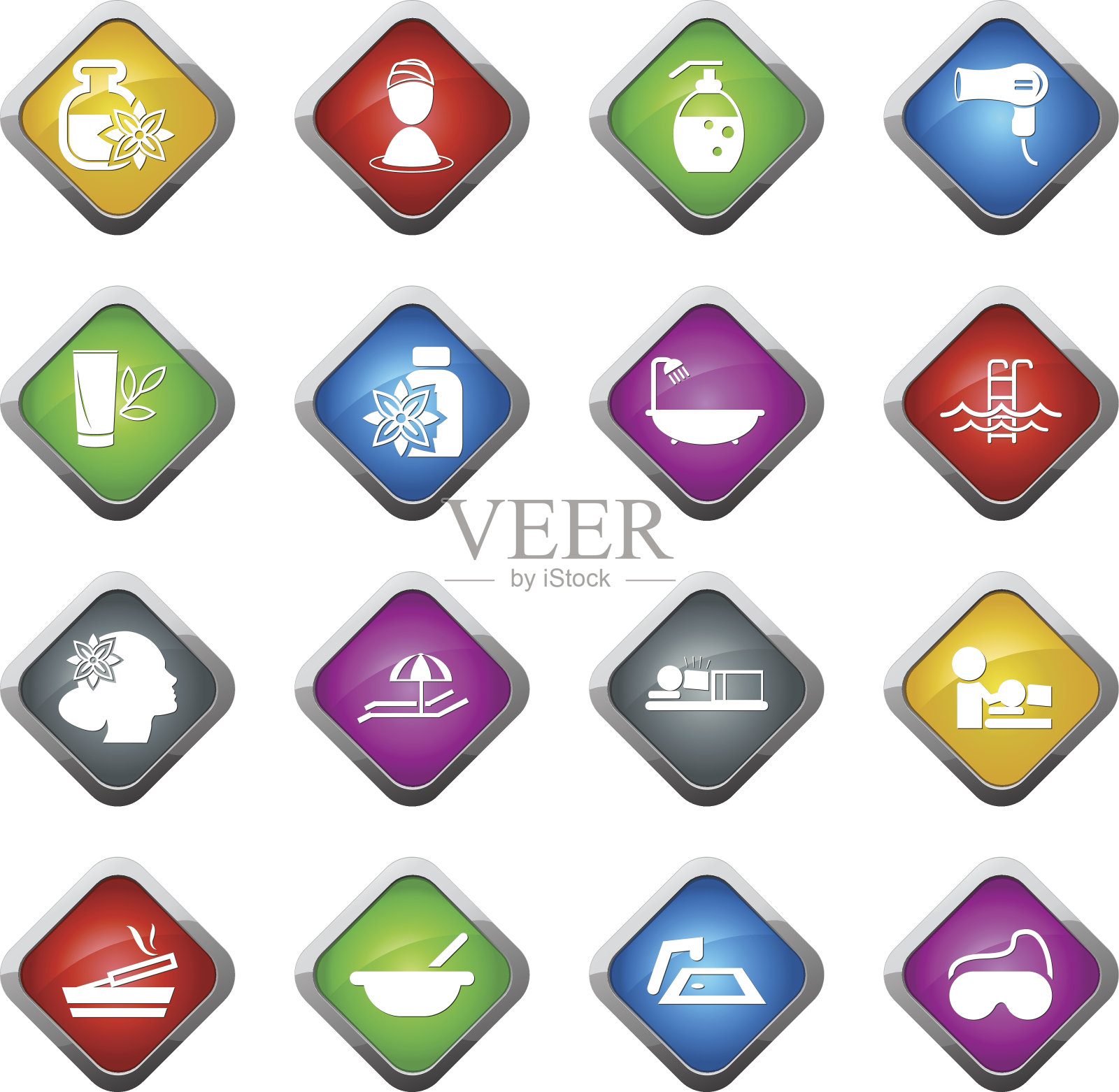 水疗中心图标设置图标素材