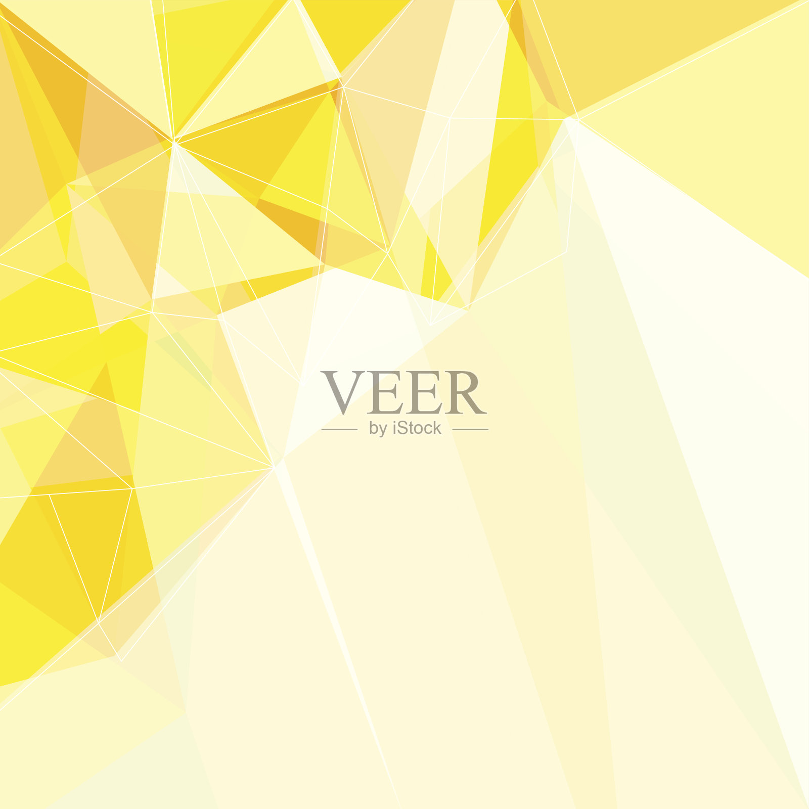 抽象黄色三角形几何背景插画图片素材