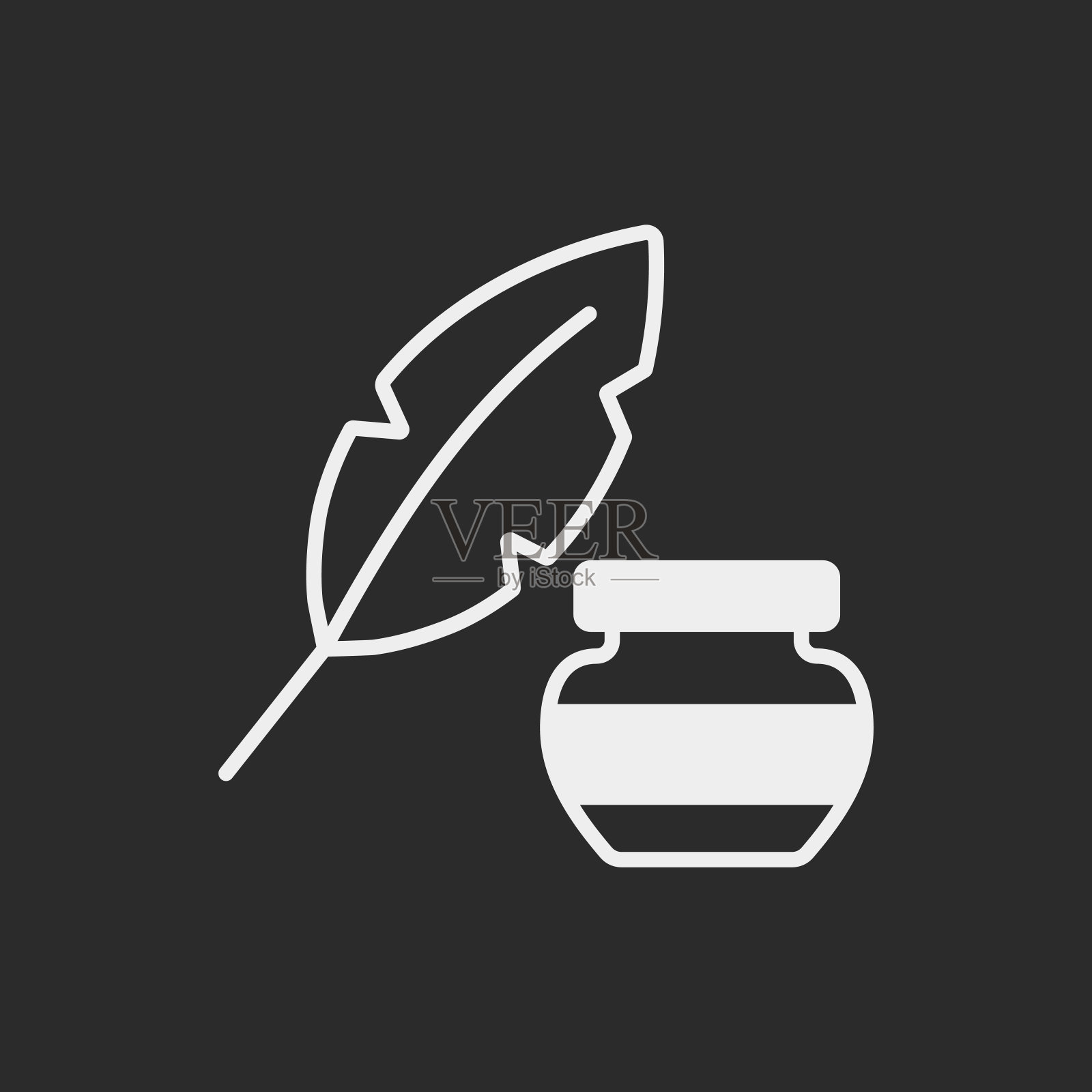 墨水图标插画图片素材