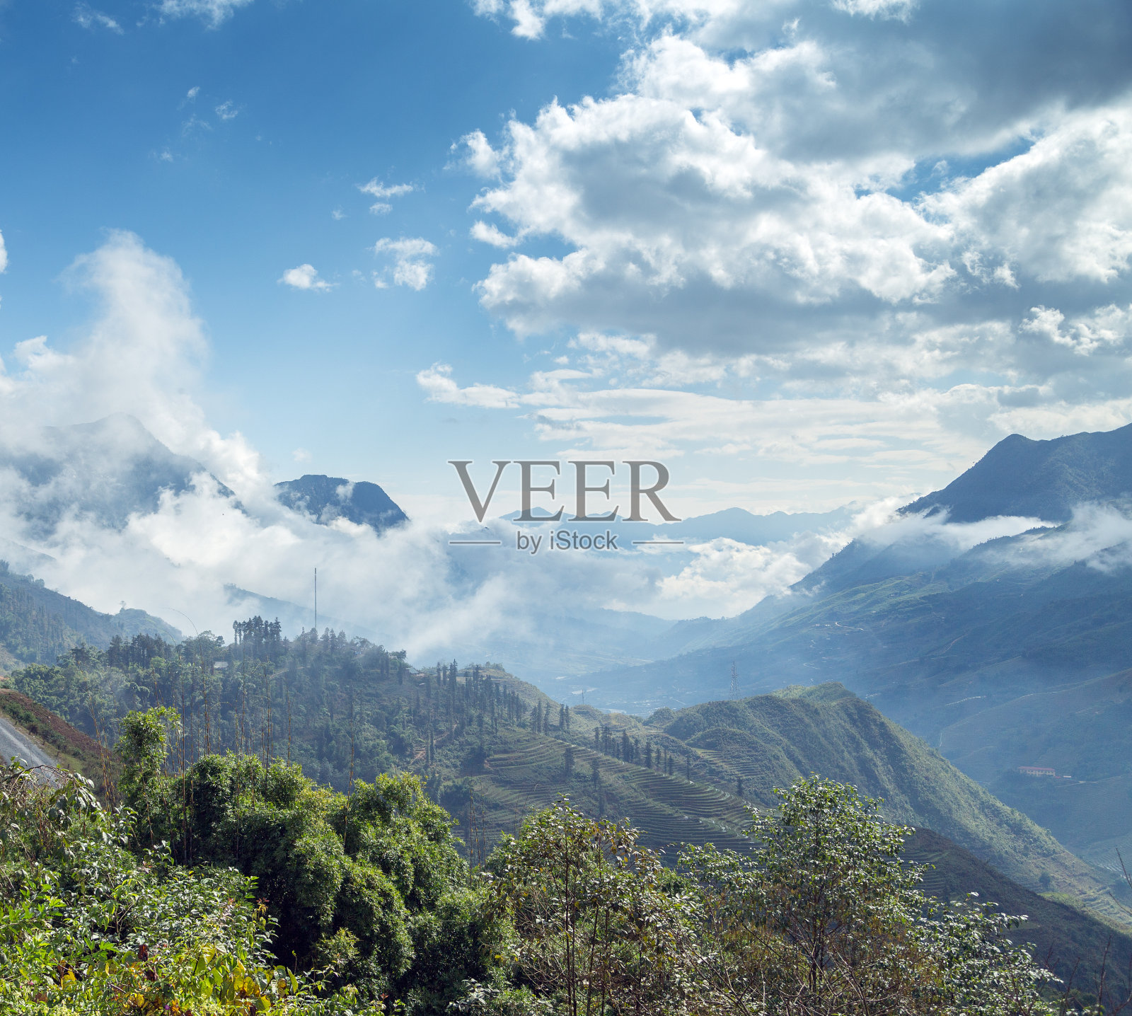 越南北部老街山区照片摄影图片