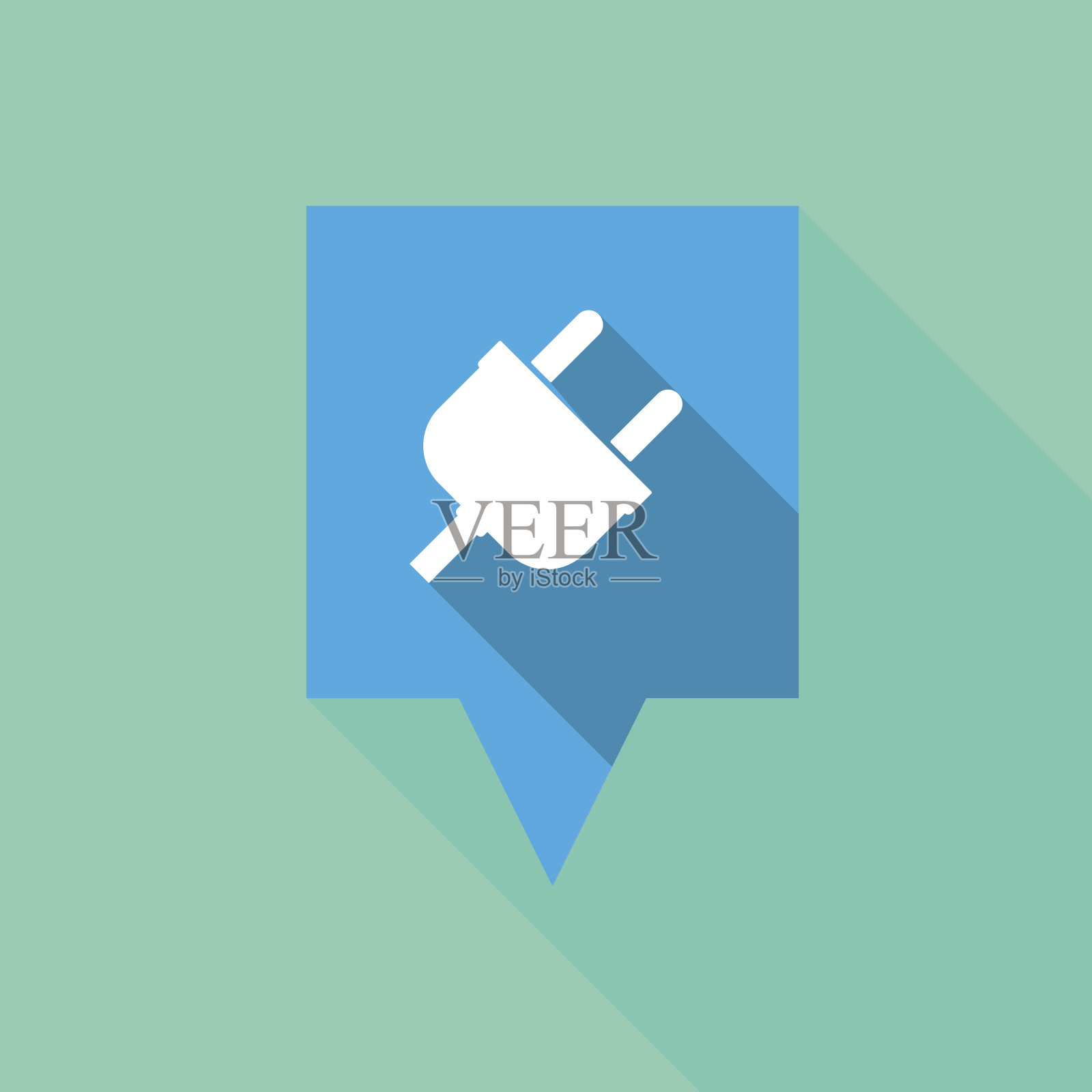 工具提示图标与插头图标素材