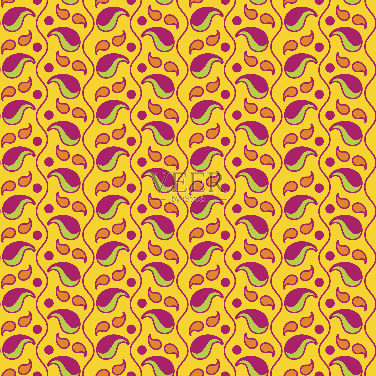 热带花卉无缝图案在明亮的颜色。海里康属植物wagneriana模式。插画图片素材