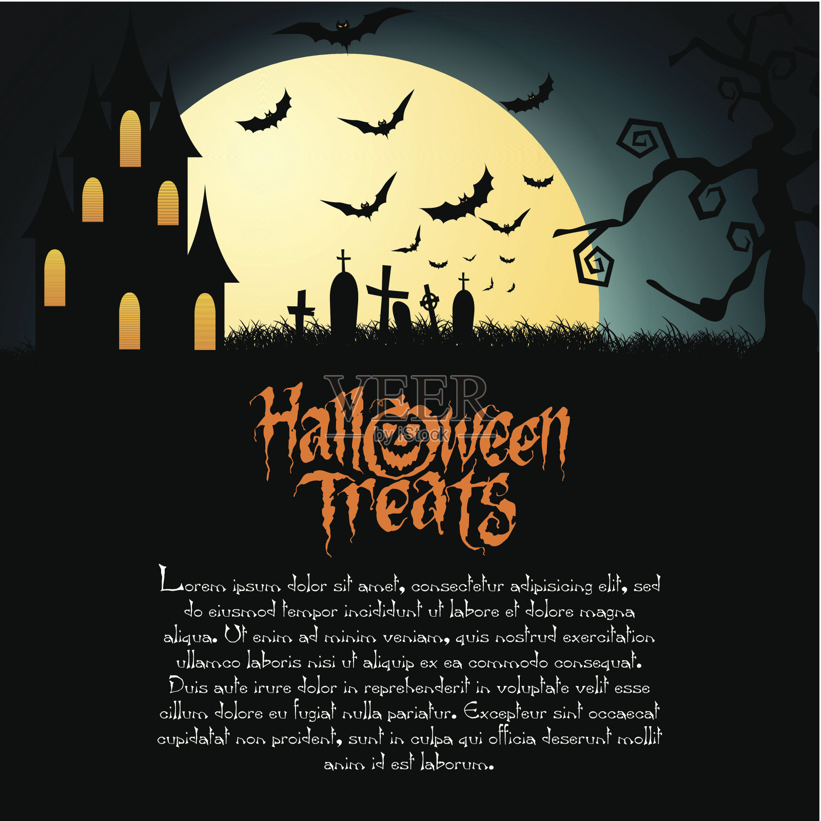 万圣节插画图片素材