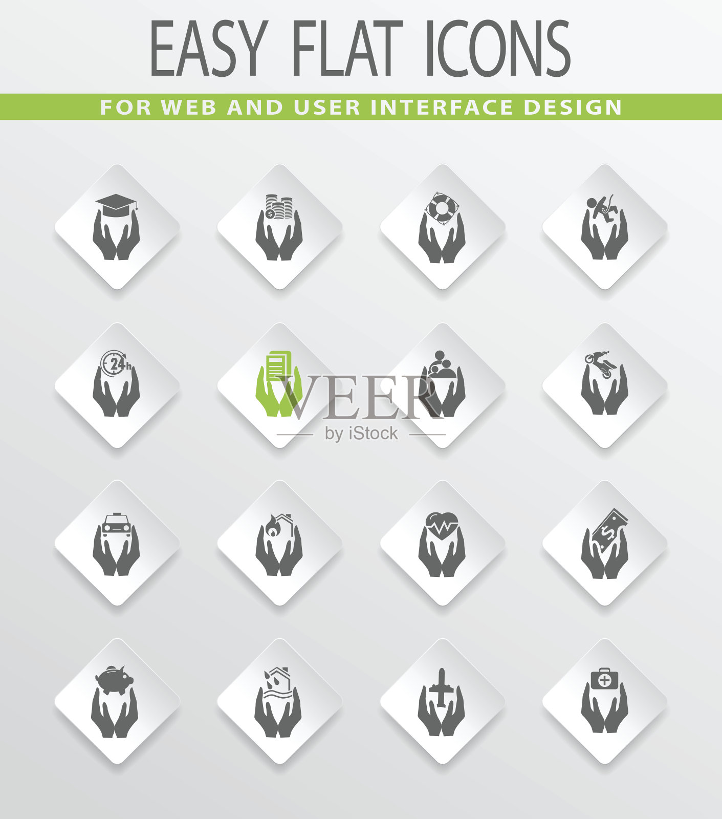 手的图标集图标素材