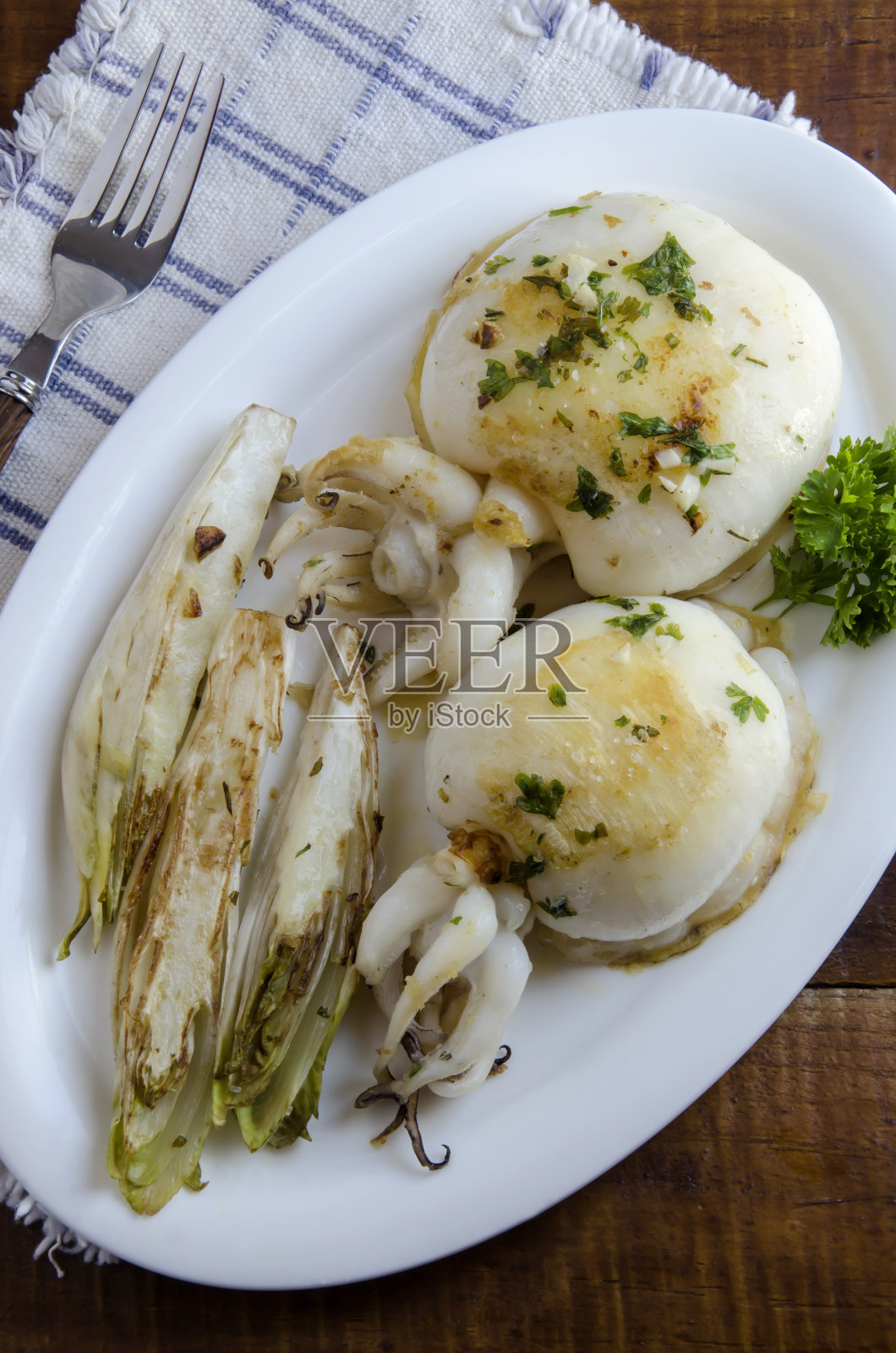 烤墨鱼照片摄影图片